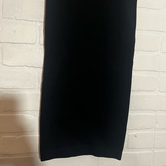 PRETTYLITTLETHING Womens XS Black Bodycon Ribbed Mock Neck Dress Short SleeveNWT - Picture 3 of 7